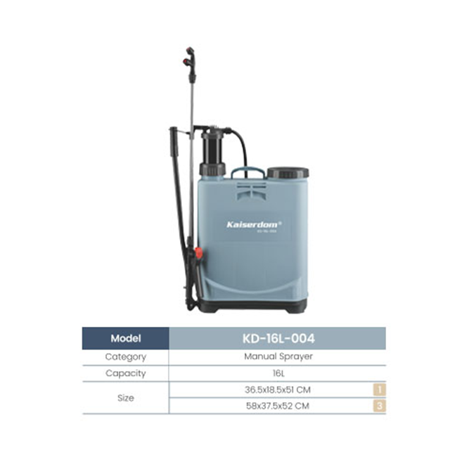 Kaiserdom16L Plastic Agricultural Pesticide Backpack Power Manual Sprayer (KD-16L-004)